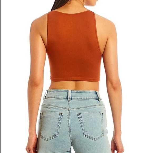 Free People Rust Crop Top - Picture 3 of 8